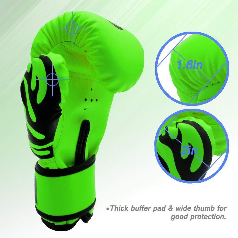 GROOFOO Kids Boxing Gloves 4oz Punching Gloves for Kids Youth Traning Gloves for Punching Bag Kickboxing Sparring Muay Thai MMA Fight Gloves - Image 4